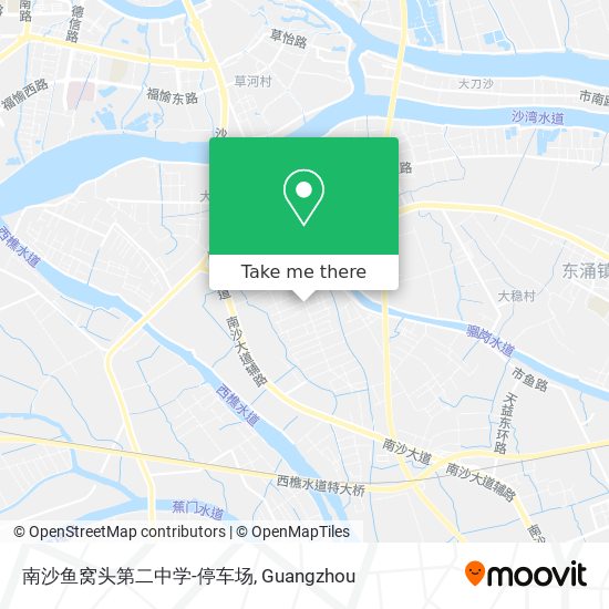 南沙鱼窝头第二中学-停车场 map
