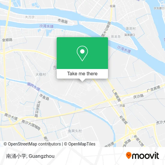 南涌小学 map
