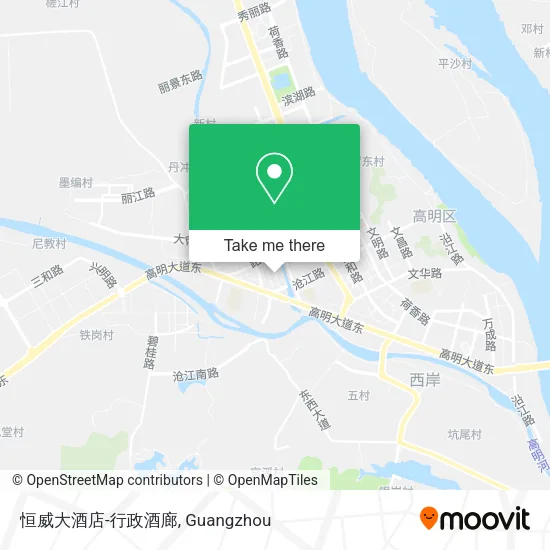 恒威大酒店-行政酒廊 map