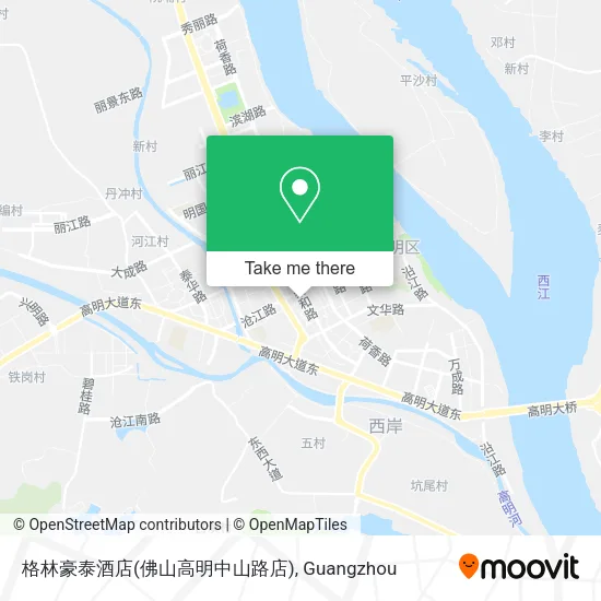 格林豪泰酒店(佛山高明中山路店) map