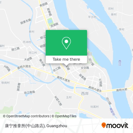 康宁推拿所(中山路店) map