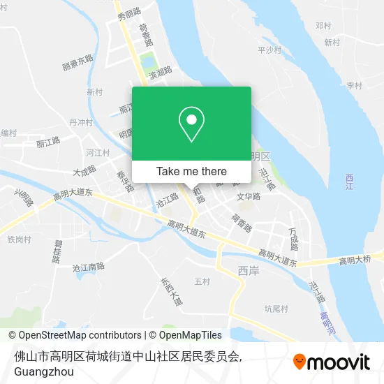 佛山市高明区荷城街道中山社区居民委员会 map