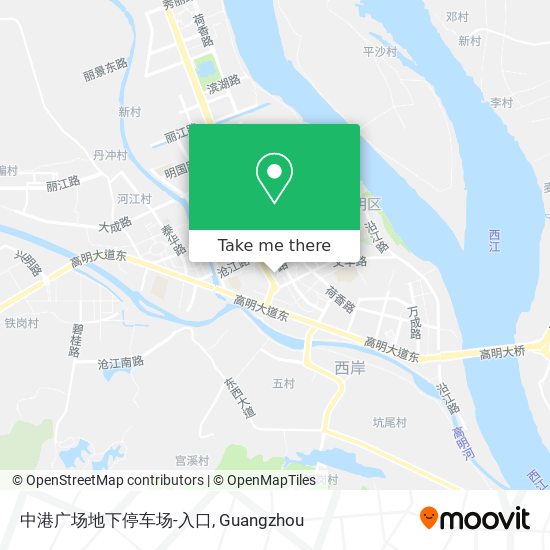 中港广场地下停车场-入口 map