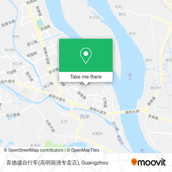 喜德盛自行车(高明国强专卖店) map