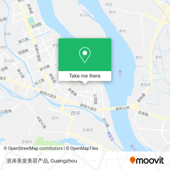 浪涛美发美容产品 map