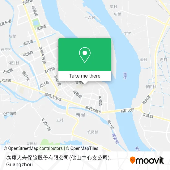 泰康人寿保险股份有限公司(佛山中心支公司) map