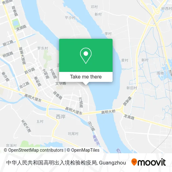 中华人民共和国高明出入境检验检疫局 map