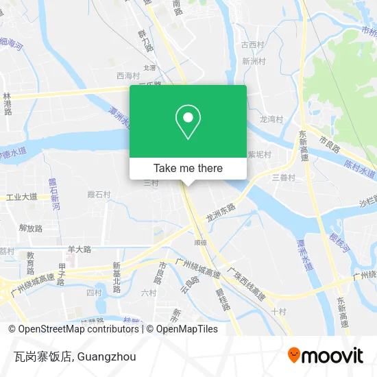 瓦岗寨饭店 map