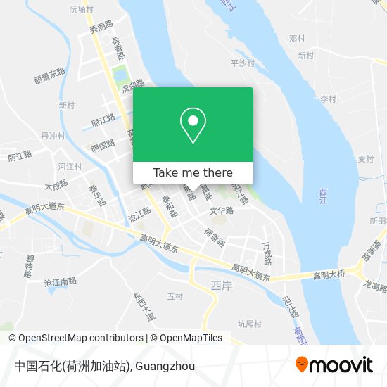 中国石化(荷洲加油站) map