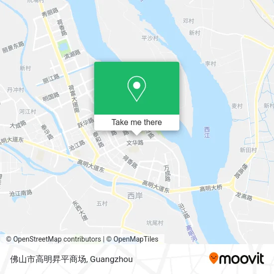 佛山市高明昇平商场 map