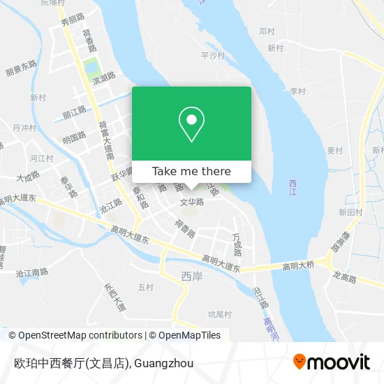 欧珀中西餐厅(文昌店) map