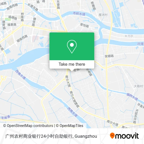 广州农村商业银行24小时自助银行 map