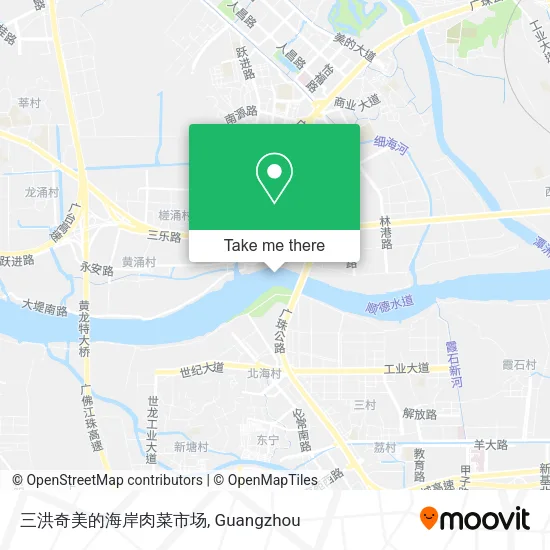 三洪奇美的海岸肉菜市场 map