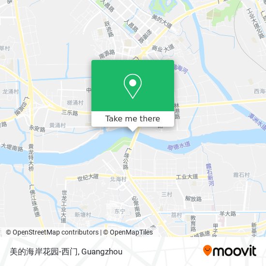 美的海岸花园-西门 map