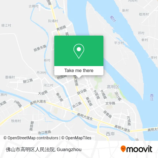 佛山市高明区人民法院 map