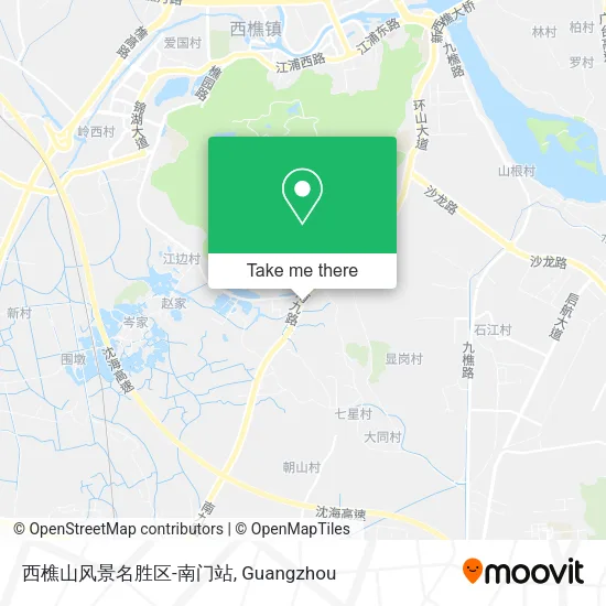 西樵山风景名胜区-南门站 map