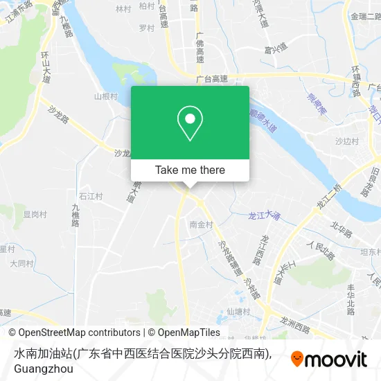 水南加油站(广东省中西医结合医院沙头分院西南) map