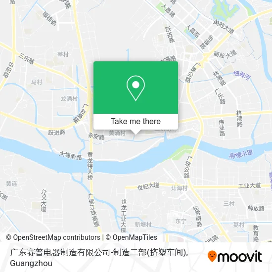 广东赛普电器制造有限公司-制造二部(挤塑车间) map