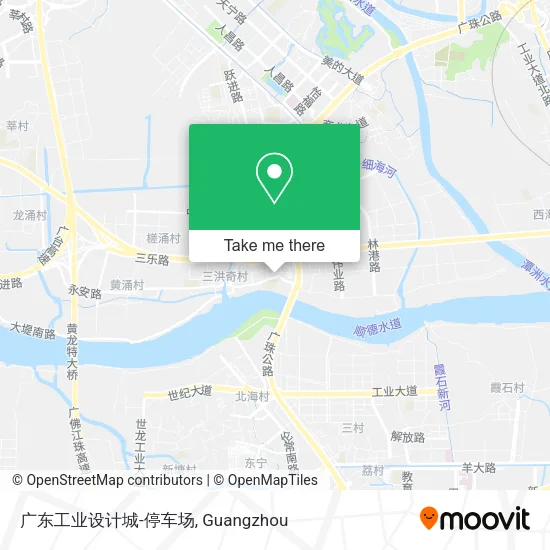 广东工业设计城-停车场 map
