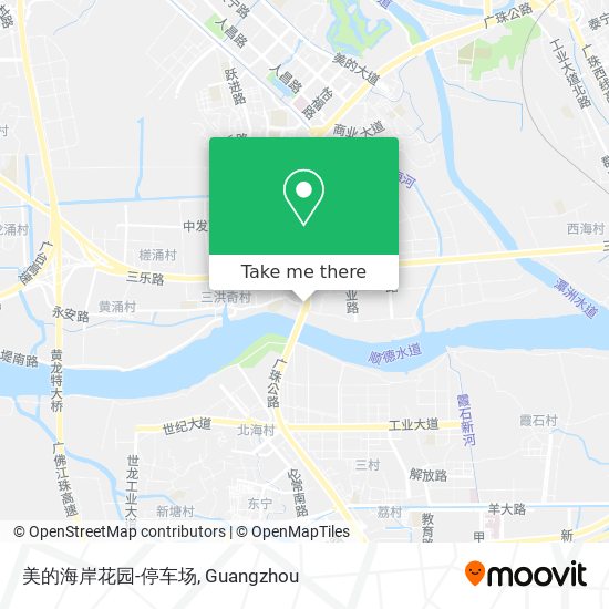 美的海岸花园-停车场 map