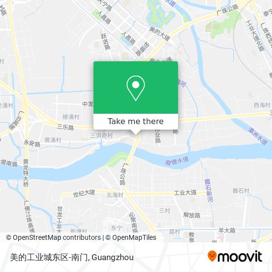 美的工业城东区-南门 map
