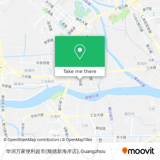 华润万家便利超市(顺德新海岸店) map