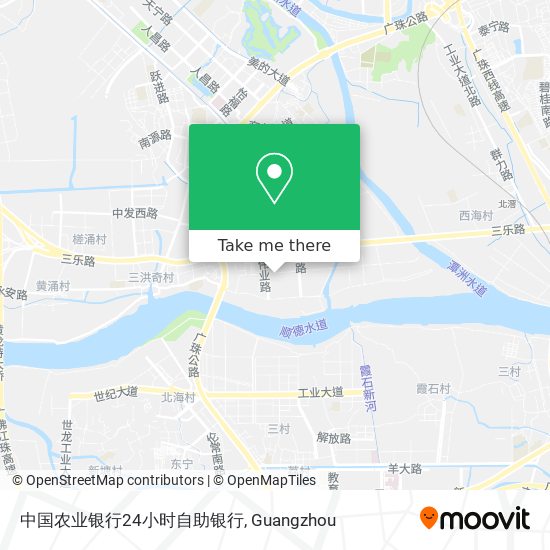 中国农业银行24小时自助银行 map