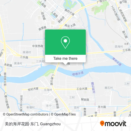 美的海岸花园-东门 map