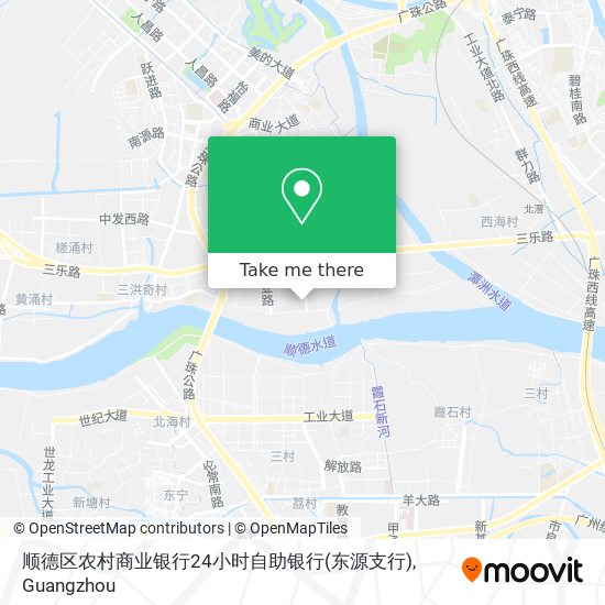 顺德区农村商业银行24小时自助银行(东源支行) map