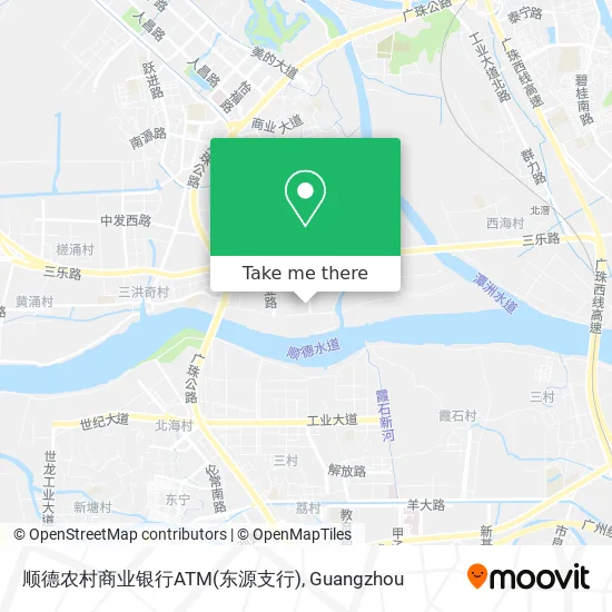 顺德农村商业银行ATM(东源支行) map