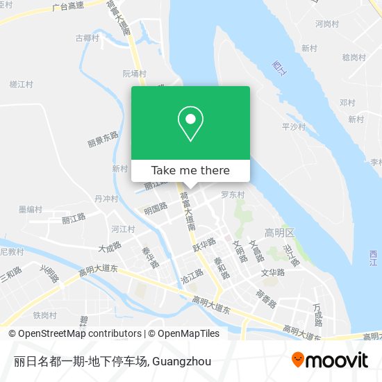 丽日名都一期-地下停车场 map