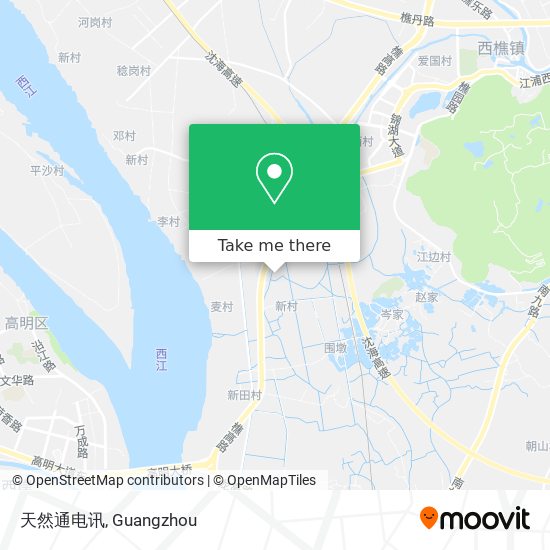 天然通电讯 map