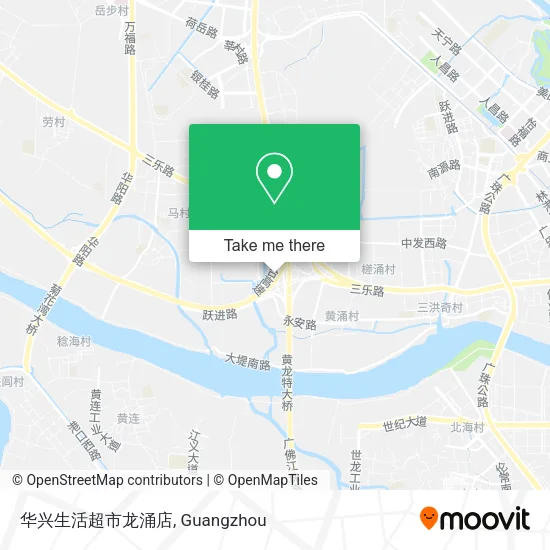 华兴生活超市龙涌店 map
