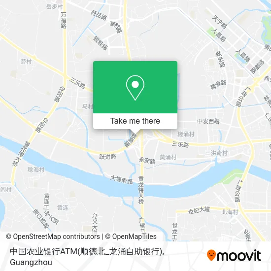 中国农业银行ATM(顺德北_龙涌自助银行) map