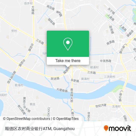 顺德区农村商业银行ATM map