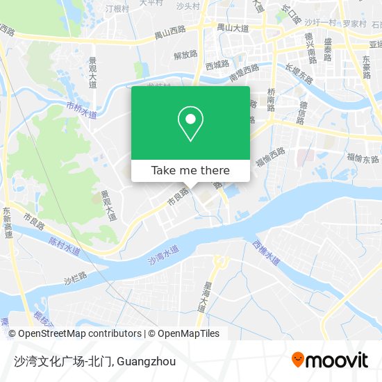 沙湾文化广场-北门 map