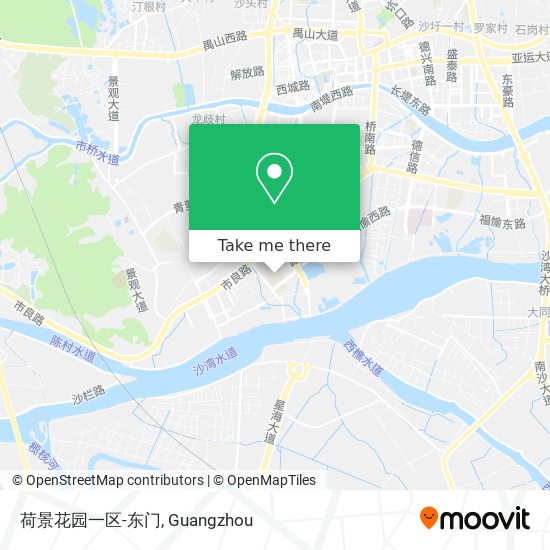 荷景花园一区-东门 map