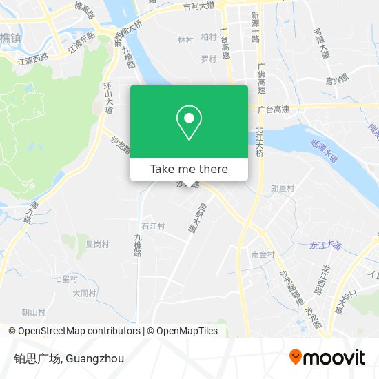 铂思广场 map
