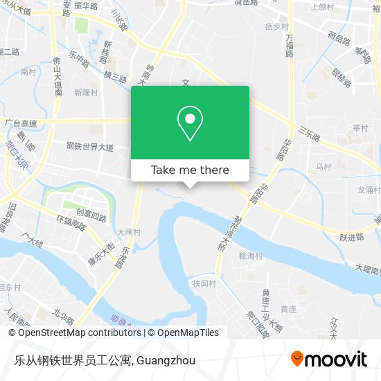 乐从钢铁世界员工公寓 map