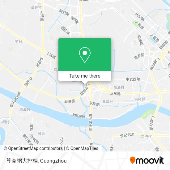 尊食粥大排档 map