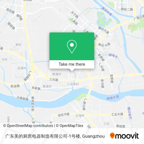 广东美的厨房电器制造有限公司-1号楼 map