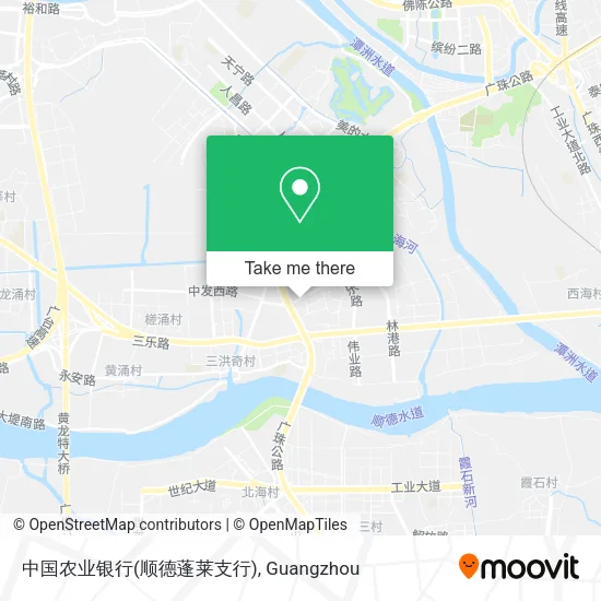 中国农业银行(顺德蓬莱支行) map