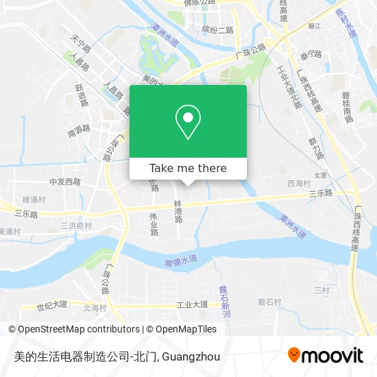 美的生活电器制造公司-北门 map