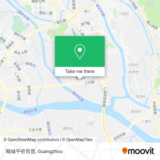 顺城平价百货 map