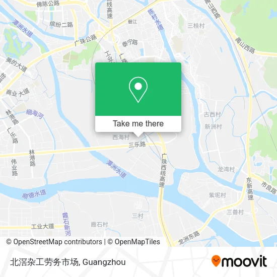 北滘杂工劳务市场 map