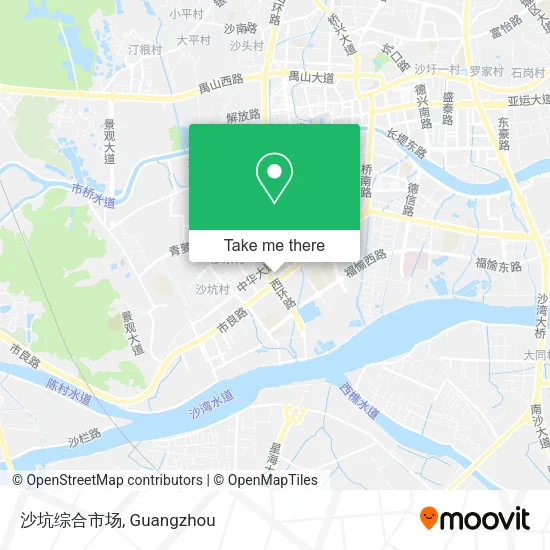 沙坑综合市场 map