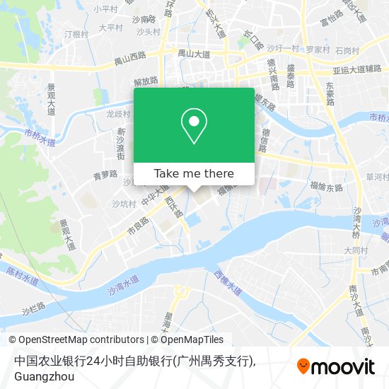 中国农业银行24小时自助银行(广州禺秀支行) map