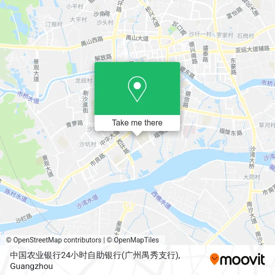 中国农业银行24小时自助银行(广州禺秀支行) map