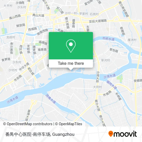 番禺中心医院-南停车场 map