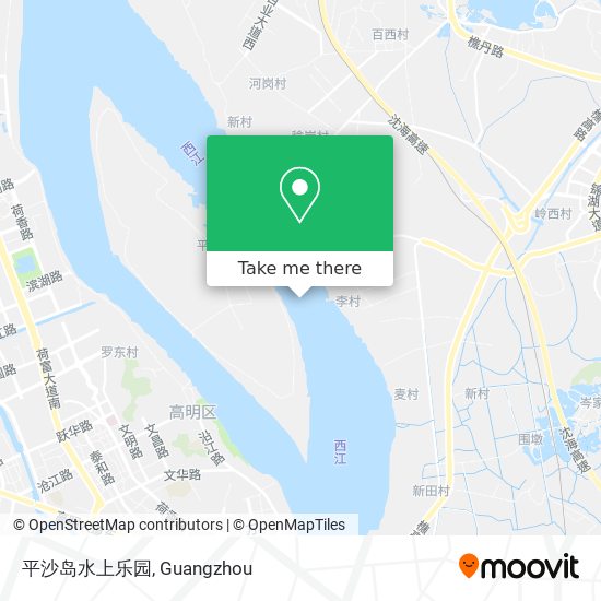 平沙岛水上乐园 map